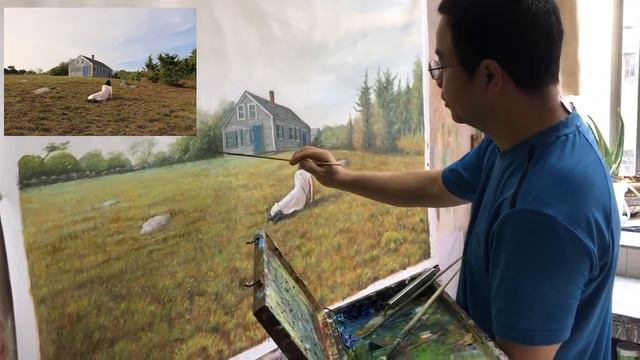 Andrew Wyeth Christina’s World Comes to Life | Handmade Art Painting from Photo | Angel Art House смотреть онлайн