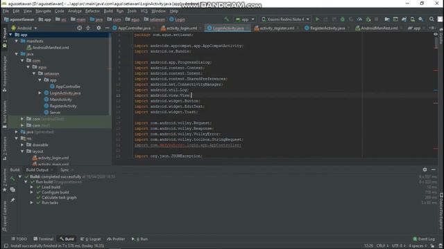 Tutorial Login Register Menggunakan Volley Android Studio Mysql смотреть онлайн