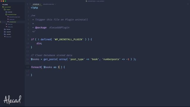 Create a WordPress Plugin from Scratch - Part 5 - Uninstall Hook смотреть онлайн