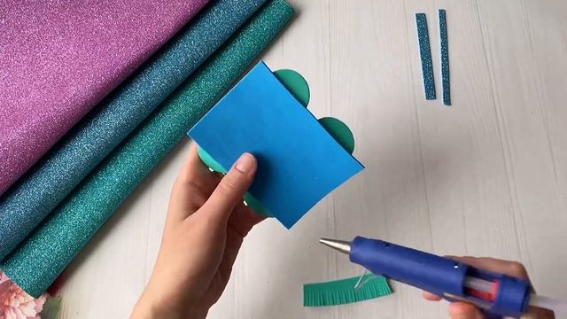 Новогодние украшения из глиттерного фоамирана Украшения на ёлку DIY Christmas Glitter Eva Foam Craf смотреть онлайн