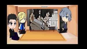 реакция аниме "Юри на льду" на будущее Юри Кацуки [gacha klub]