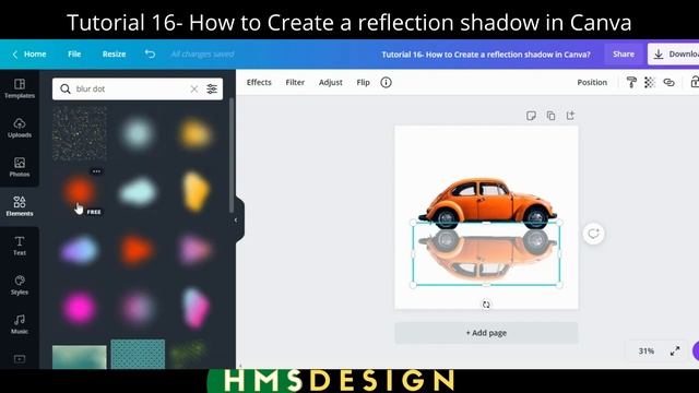 How to Create a reflection shadow in Canva смотреть онлайн