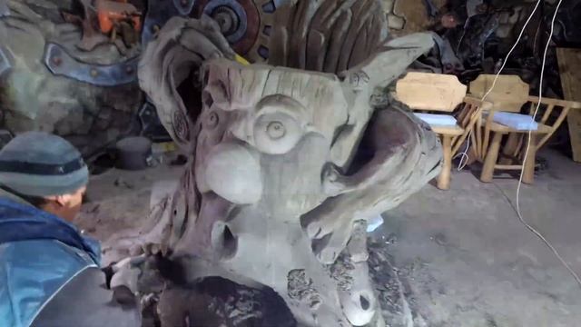 ПЕНЬ цветочник из арт бетона своими руками. смотреть онлайн