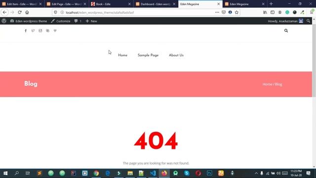 66 Wordpress 404 php | wordpress theme development bangla tutorial смотреть онлайн