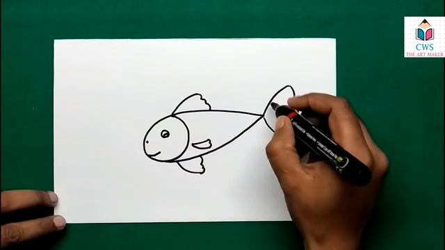 How To Draw Fish Using Number "6" | kids Easy Art | Numbers drawing- Creator Work Space. смотреть онлайн
