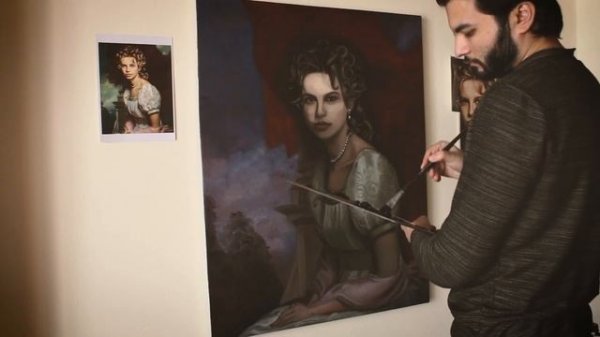 Art Studio Makeover and Oil Painting Portrait