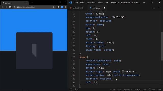 CSS Bookmark Microinteraction | Custom Checkbox CSS смотреть онлайн
