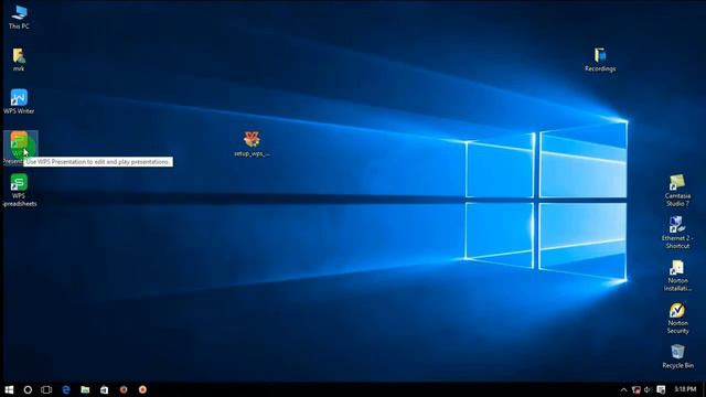 Wps office 2016 (Kingsoft office) use in Windows 10 смотреть онлайн