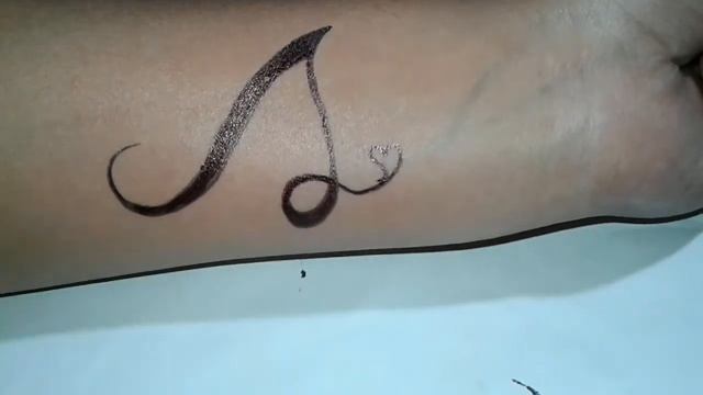 How to make english alphabet 'A' tattoo| english letter tattoo in hand смотреть онлайн