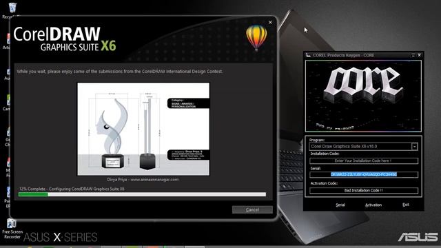 cara instal CorelDRAW X6 dan keygen смотреть онлайн
