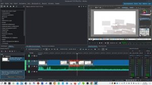 Как монтировать в KDEnLive. Как сохранить.