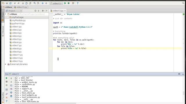 Python 13 - Directories and OS Walk смотреть онлайн