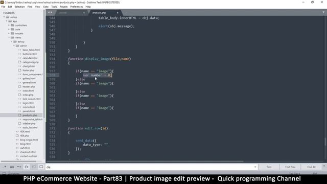 #83 PHP Ecommerce website development | Product image edit preview | MVC OOP - Quick programming смотреть онлайн