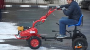 Мотоблок Салют 100 тест драйв с адаптером для навесного оборудования