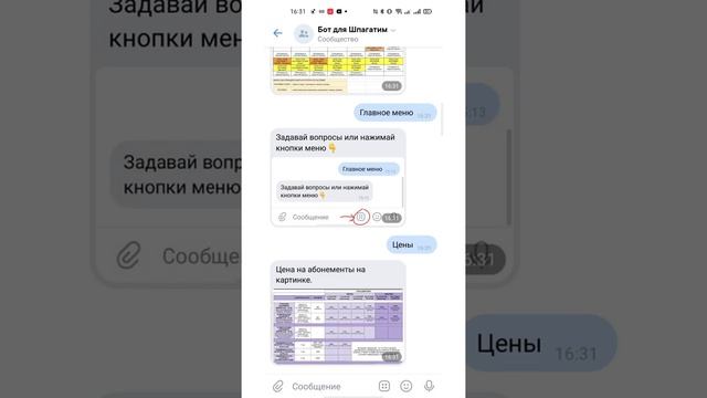 Чат-бот визитка для студии растяжки Вконтакте. смотреть онлайн