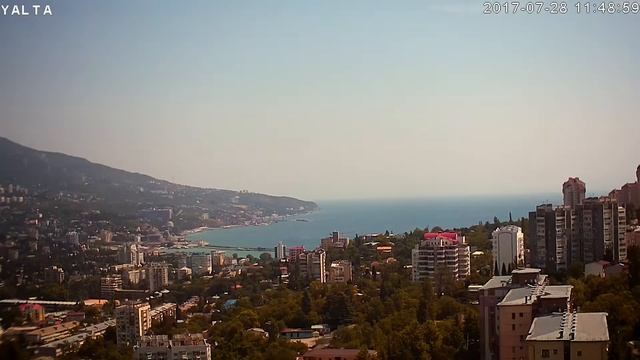 Камера - Ялта, Крым 2017-07-28. День за 5 минут смотреть онлайн