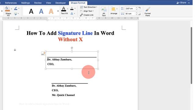 How To Add Signature Line In Word Without X смотреть онлайн