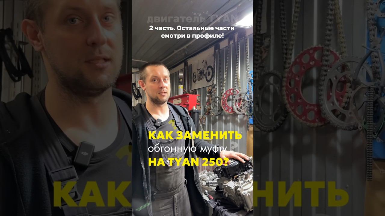 2 часть. КАК заменить обгонную муфту на двигателе TYAN 250? #bse #reels #эндуро #рекомендации смотреть онлайн