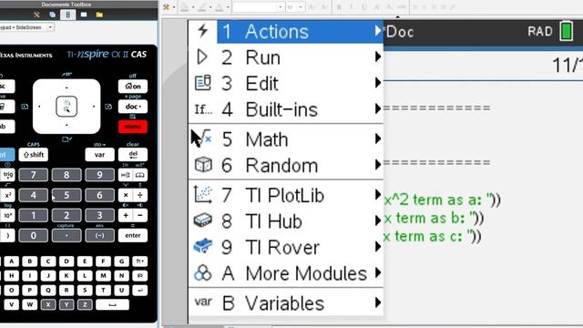 Quadratic Formula and Solutions in Python (TI-Nspire ) смотреть онлайн