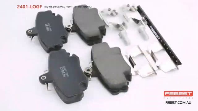 2401-LOGF PAD KIT, DISC BRAKE, FRONT - KIT FOR RENAULT смотреть онлайн