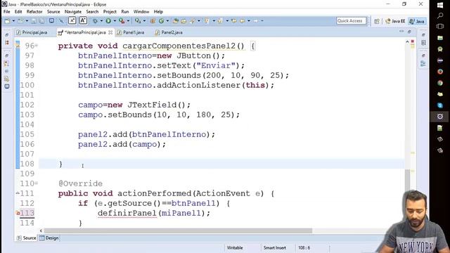 ¿ Como usar Paneles con Clases independientes en java ? смотреть онлайн