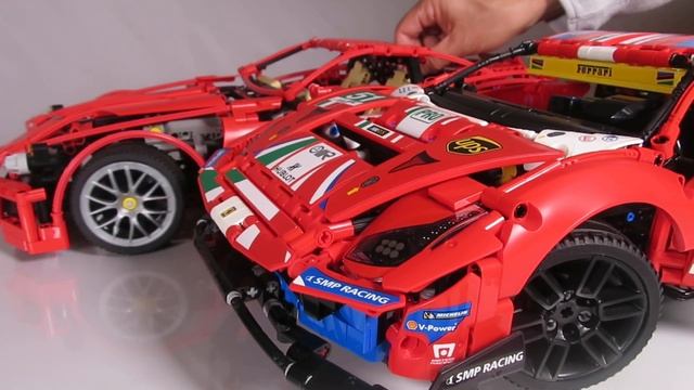 LEGO Ferarri 488 GTE AF Corse   458 Italia GT2  599 GTB Fiorano    Speedbuild  review