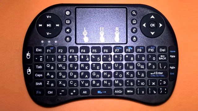 Маленькая беспроводная клавиатура с тачпадом смотреть онлайн