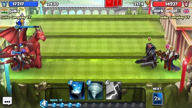 Castle crush - 5 Vs 5 Giant Dragon Vs Giant Black knight fight! - Castle crush Gameplay смотреть онлайн