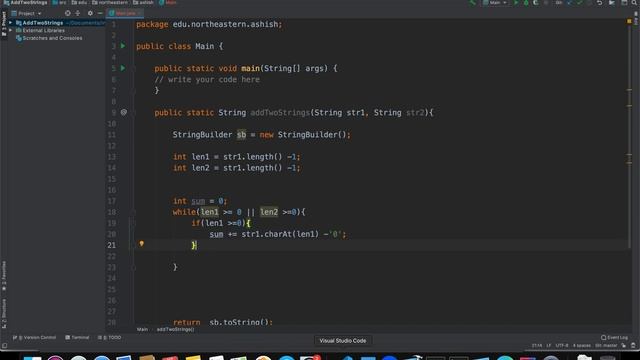 Facebook Question in less than 10 min, Add Two Strings смотреть онлайн