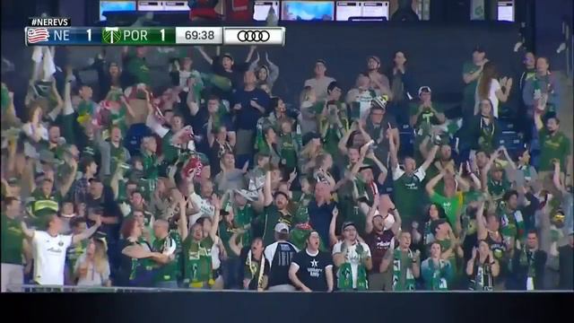 GOAL | Lawrence Olum scores for Portland to tie the game against NE смотреть онлайн