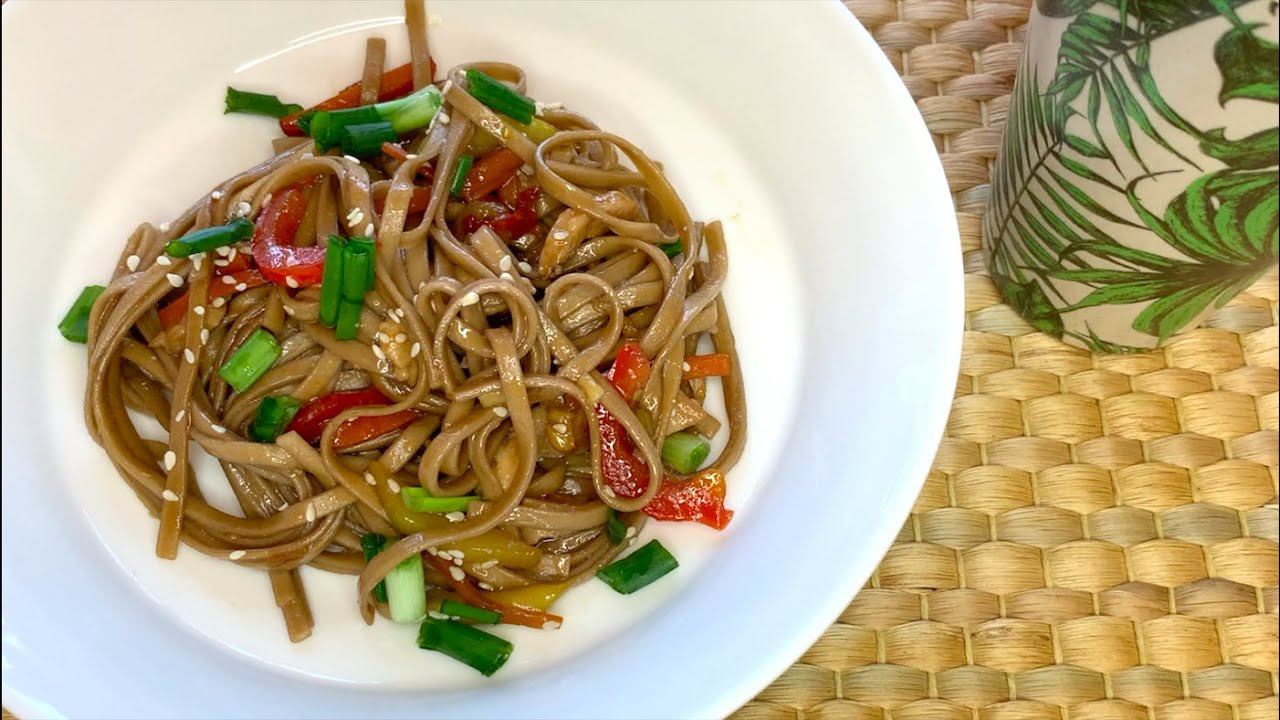 ЛАПША СОБА С КУРИЦЕЙ | ГРЕЧНЕВАЯ ЛАПША | РЕЦЕПТ смотреть онлайн