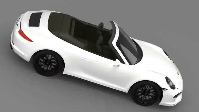 3D Model of Porsche 911 Carrera GTS Cabriolet 991 2015 Review смотреть онлайн