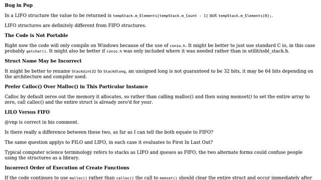 Code Review: FIFO, FILO, LIFO and LILO integer stacks in C (2 Solutions!!) смотреть онлайн