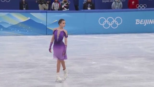 Камила Валиева. Короткая программа, командный турнир Пекин 2022. смотреть онлайн