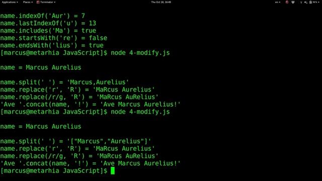 Работа со строками, шаблонами и юникодом в JavaScript смотреть онлайн