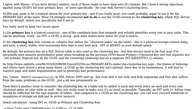 SQL table design for primary keys (best practice) (3 Solutions!!) смотреть онлайн
