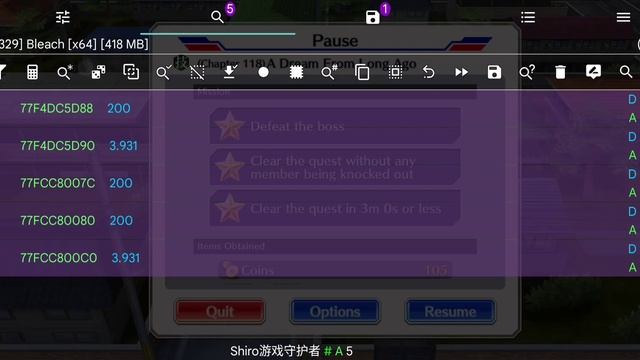 Bleach brave souls hack Android | STA ATK DEF FCS SP AND SPEED | Game Guardian смотреть онлайн