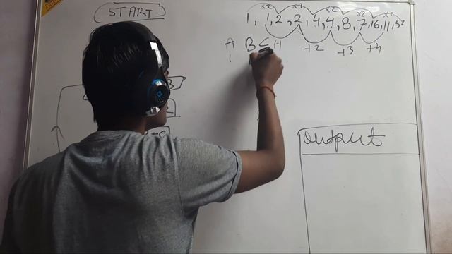 [Hindi] Logic/ flow to print the series 1,1,2,2 ,4,4,8,17,16,32. смотреть онлайн