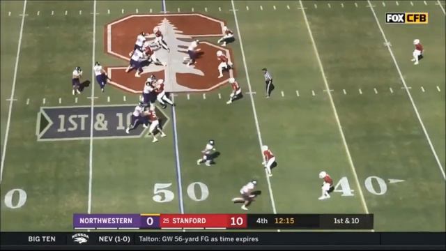 Hunter Johnson (Northwestern QB) vs. Stanford 2019 смотреть онлайн