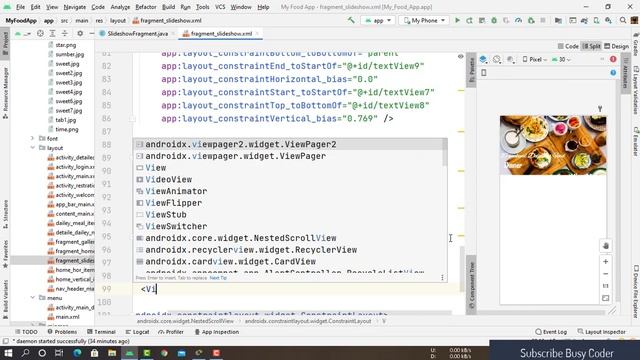 Food App in Android studio tutorial| Favourite Meal Fragment Design| part 15|Food Ordering App смотреть онлайн