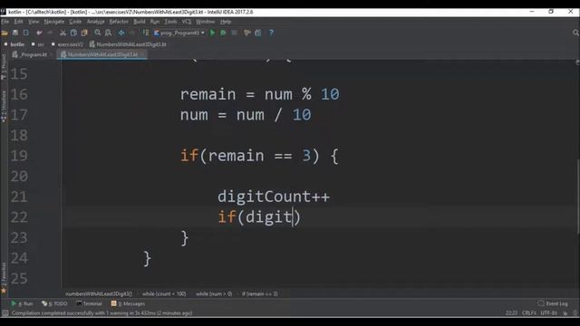 numbers with at least 3 digit 3 in kotlin смотреть онлайн