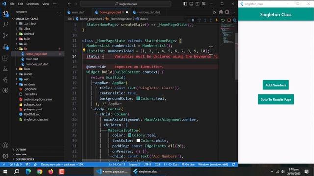 How To Create Singleton Class in Flutter Dart смотреть онлайн
