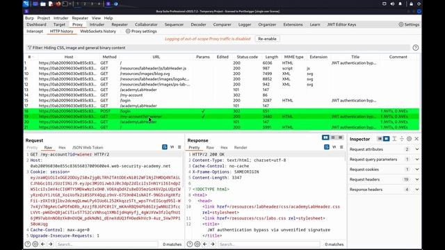 Working with JWTs in Burp Suite смотреть онлайн