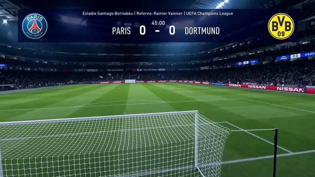 Fifa 20 PSG v Borussia Dortmund Xbox One S / PS4 / PC Gameplay смотреть онлайн
