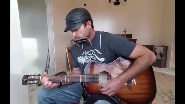 Heart of Gold Harmonica + Guitar cover Neil Young смотреть онлайн