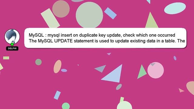 MySQL : mysql insert on duplicate key update, check which one occurred смотреть онлайн
