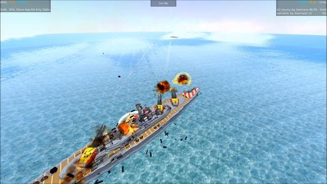 From The Depths Tournament Battleship Brawl S3E92 BB Etamin vs Stone Age MKII смотреть онлайн