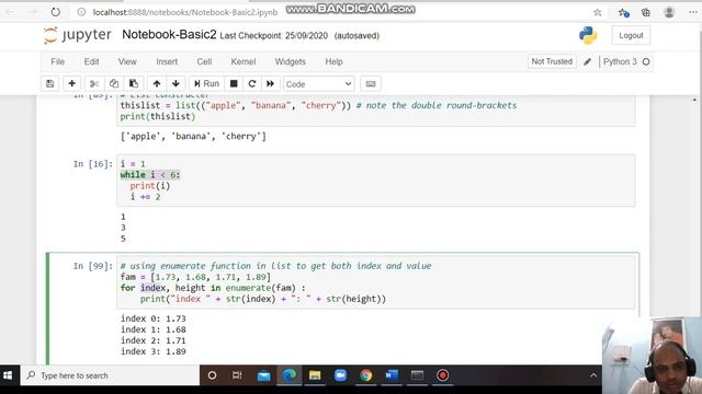 List Constructor and Enumerate function смотреть онлайн