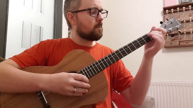 Raining in Baltimore - Counting Crows - baritone ukulele смотреть онлайн
