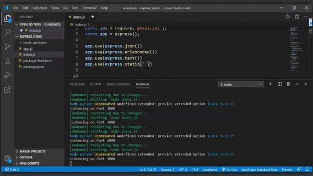 44. Built-in middleware | Node js | In Hindi смотреть онлайн